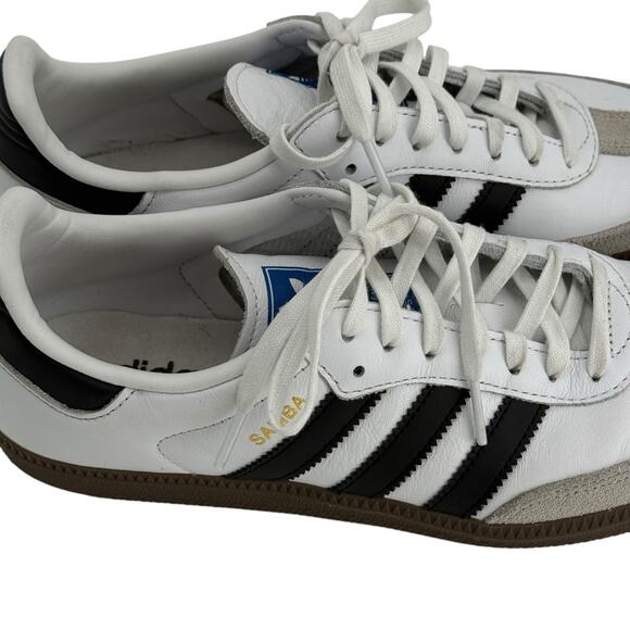 Adidas White Black Samba Sneakers Womens 7 - Picture 8 of 12